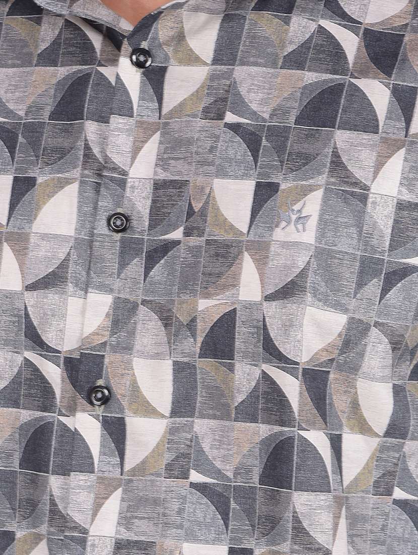men printed regular fit casual shirt - 21585667 -  Standard Image - 5