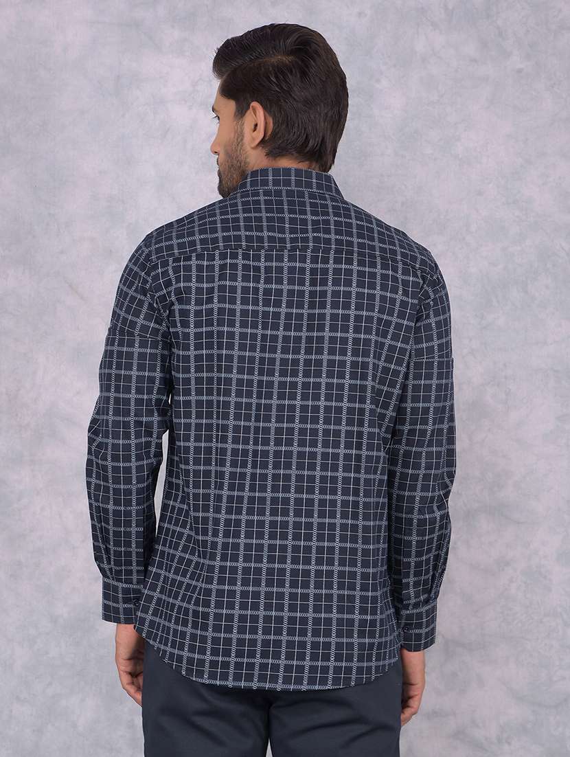 men checkered regular fit casual shirt - 21585682 -  Standard Image - 3