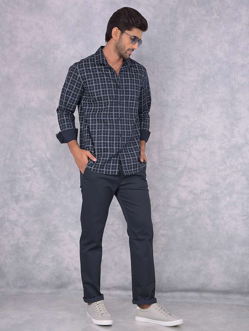 men checkered regular fit casual shirt - 21585682 -  Standard Image - 5