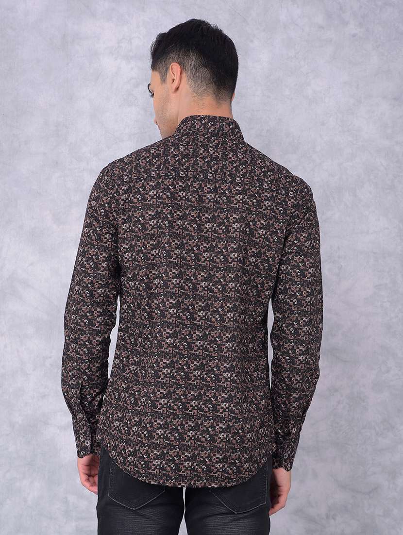 men printed regular fit casual shirt - 21585701 - Standard Image - 3