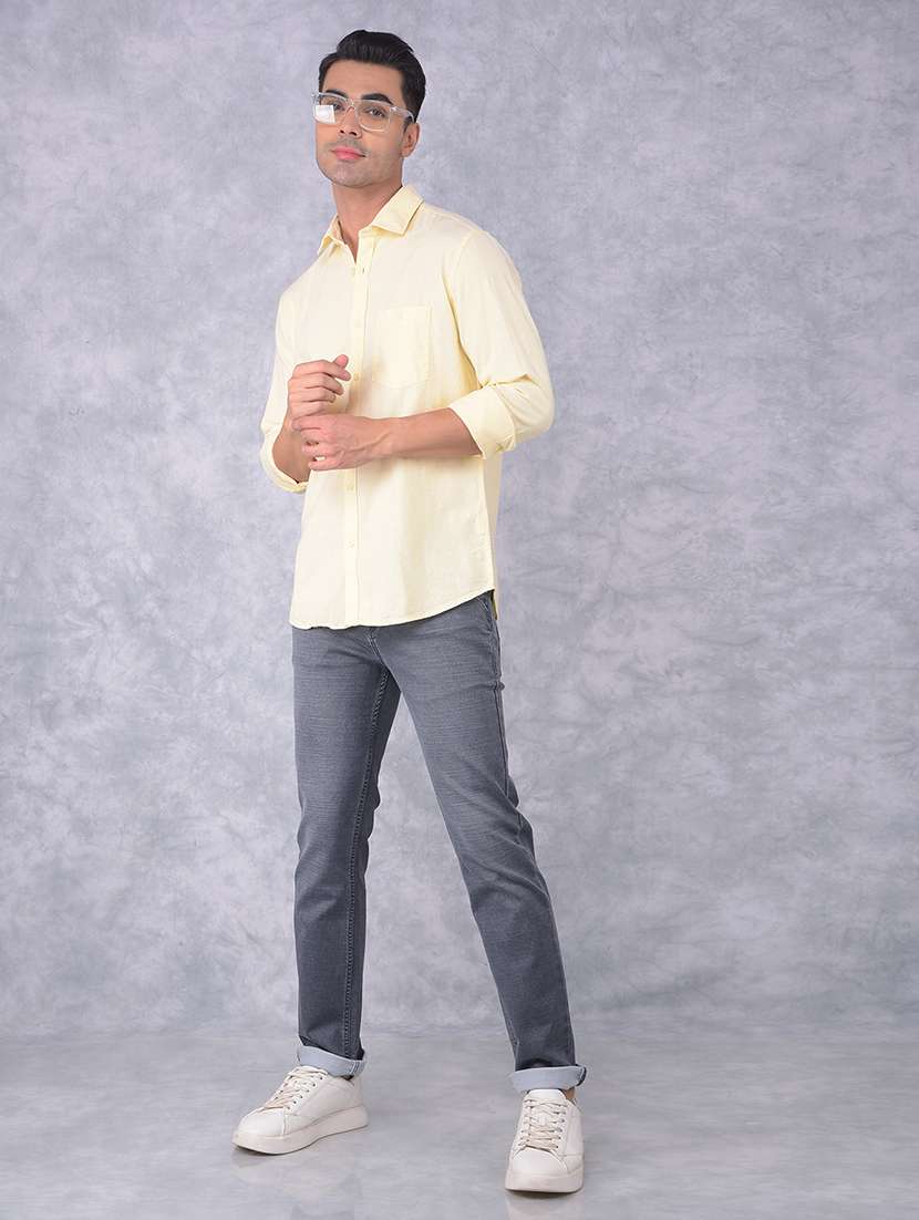 Men Solid Regular Fit Casual Shirt - 21585710 -  Standard Image - 3