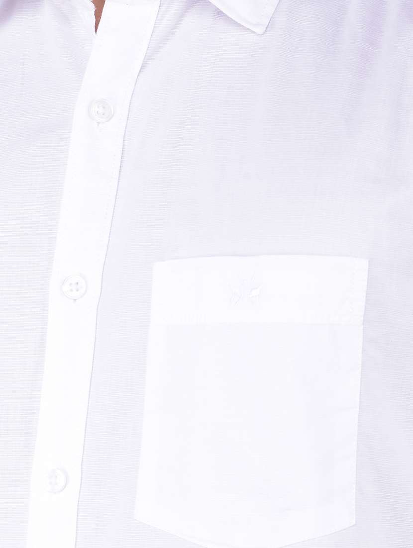 men solid regular fit casual shirt - 21585719 -  Standard Image - 5