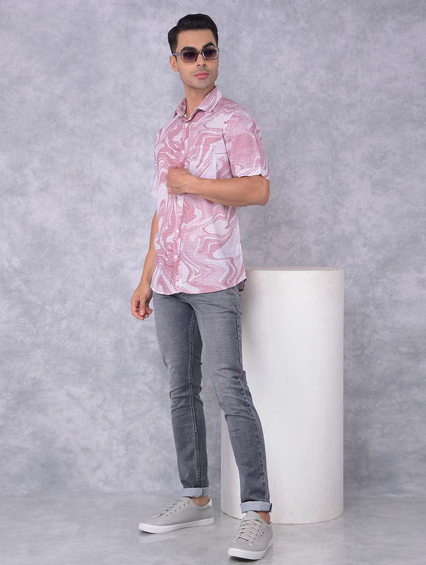 men printed regular fit casual shirt - 21585735 -  Standard Image - 3