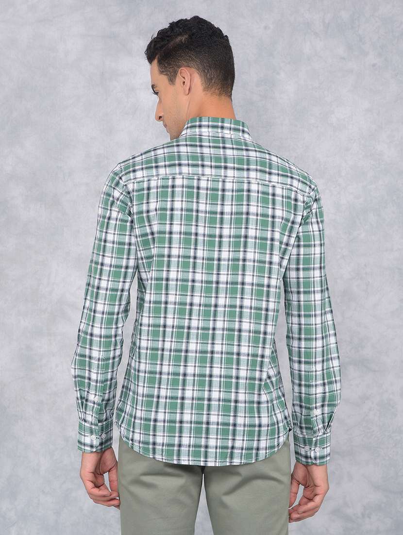 men checkered regular fit casual shirt - 21585751 -  Standard Image - 3