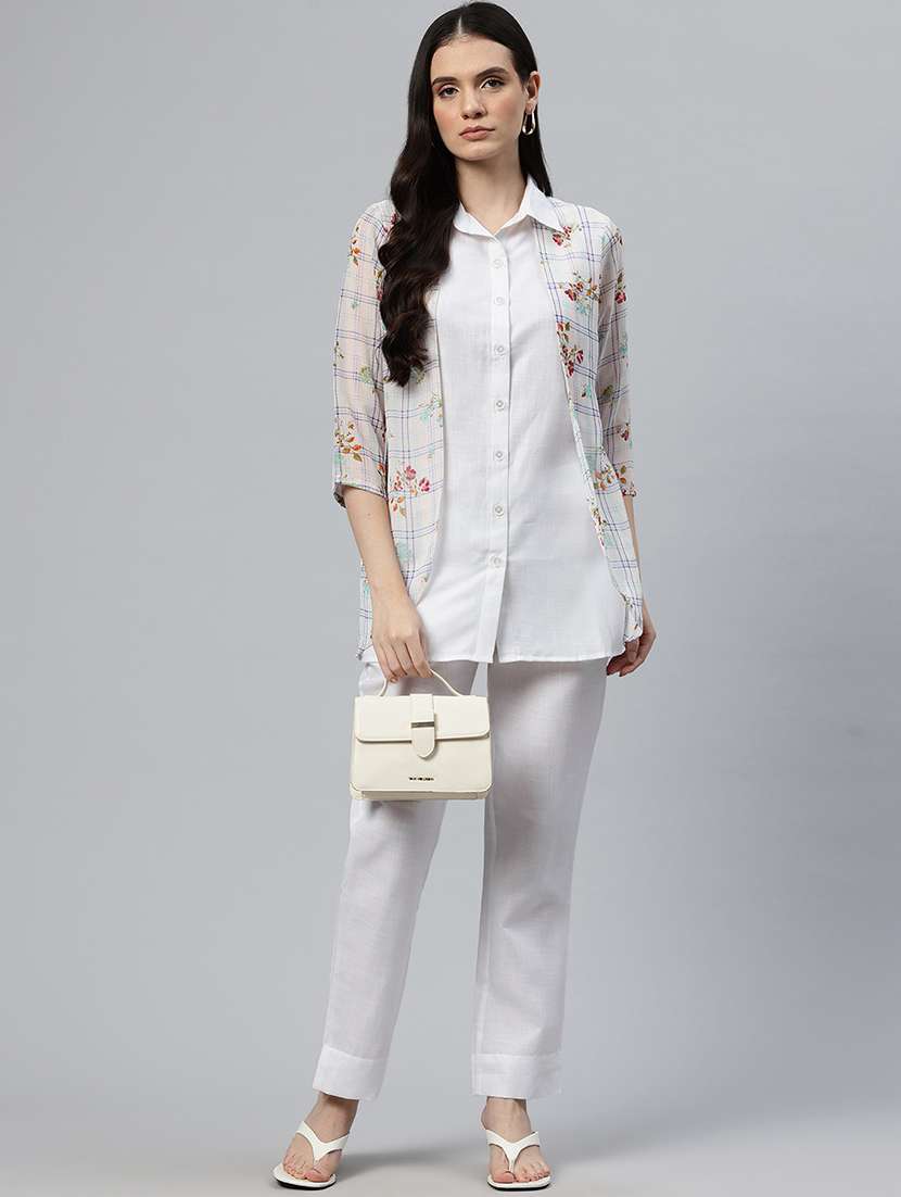 women floral print shirt and trouser co-ord set