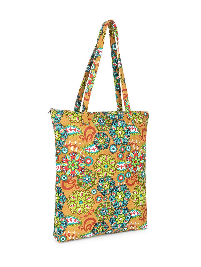 pack of 3 floral printed tote bags - 21586475 -  Standard Image - 8