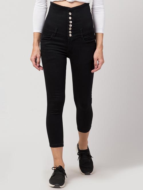 women black denim jean - 21586499 -  Standard Image - 0
