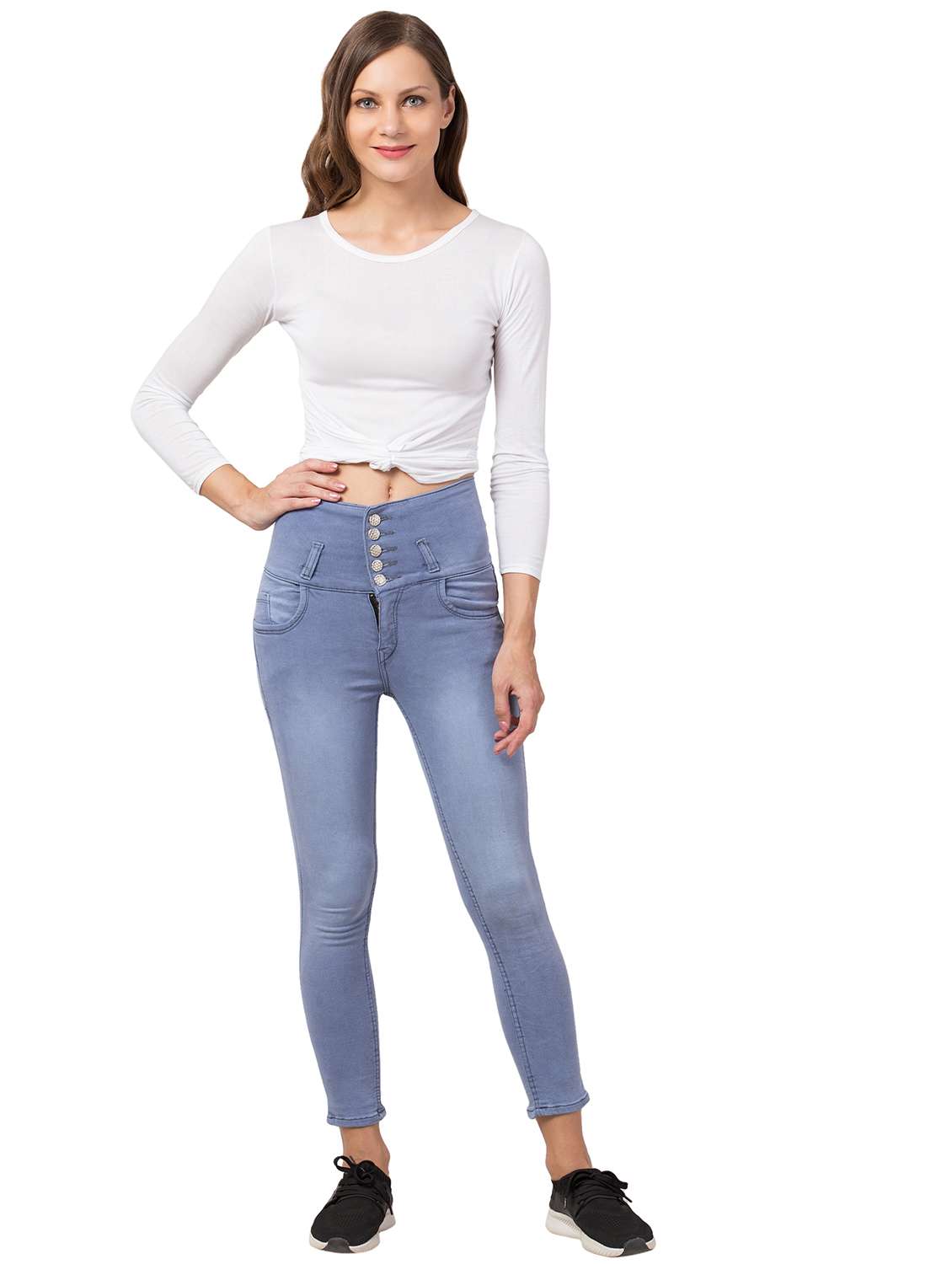 women light blue denim jean - 21586500 -  Standard Image - 3