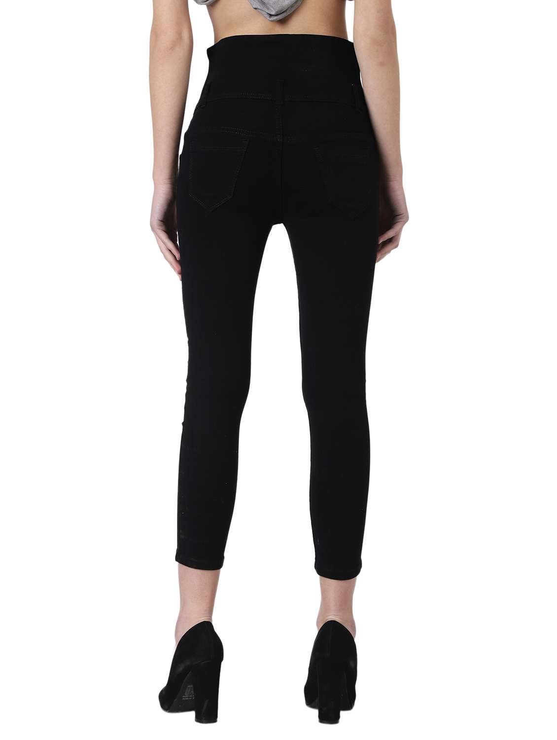 women black denim jean - 21586501 -  Standard Image - 3