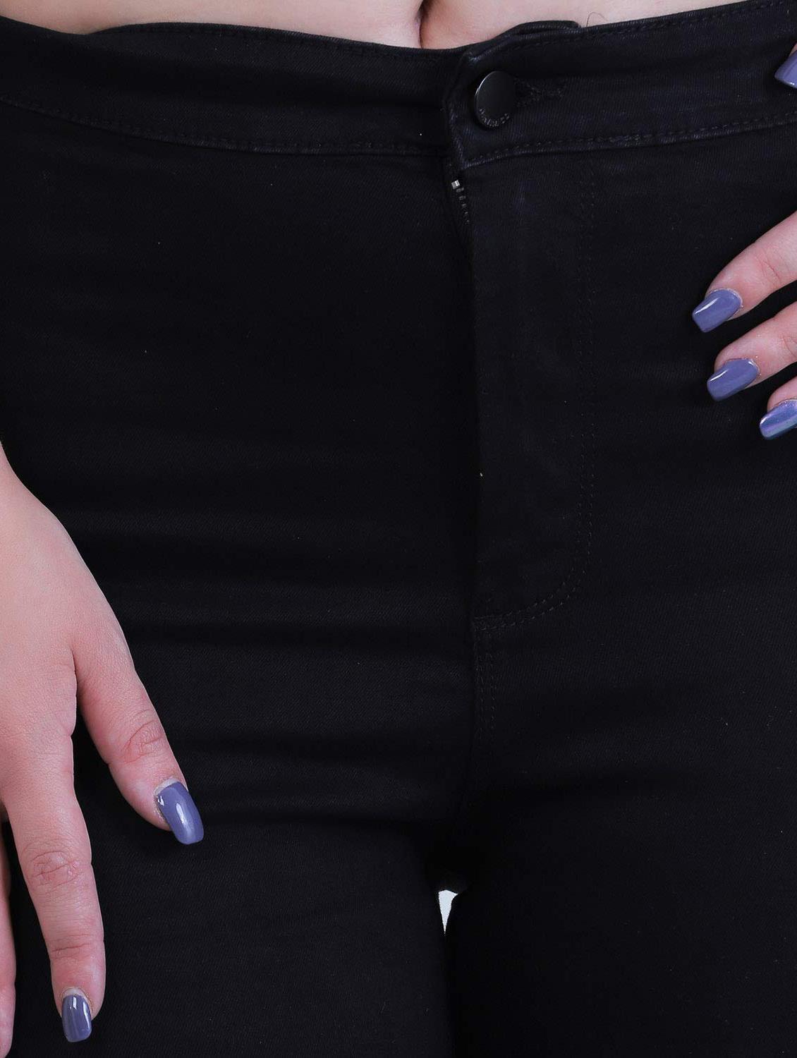 women black denim jean - 21586502 - Standard Image - 3