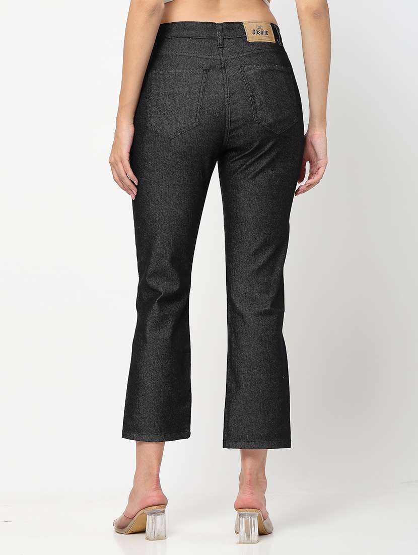 women high rise embroidered jeans - 21586543 -  Standard Image - 3