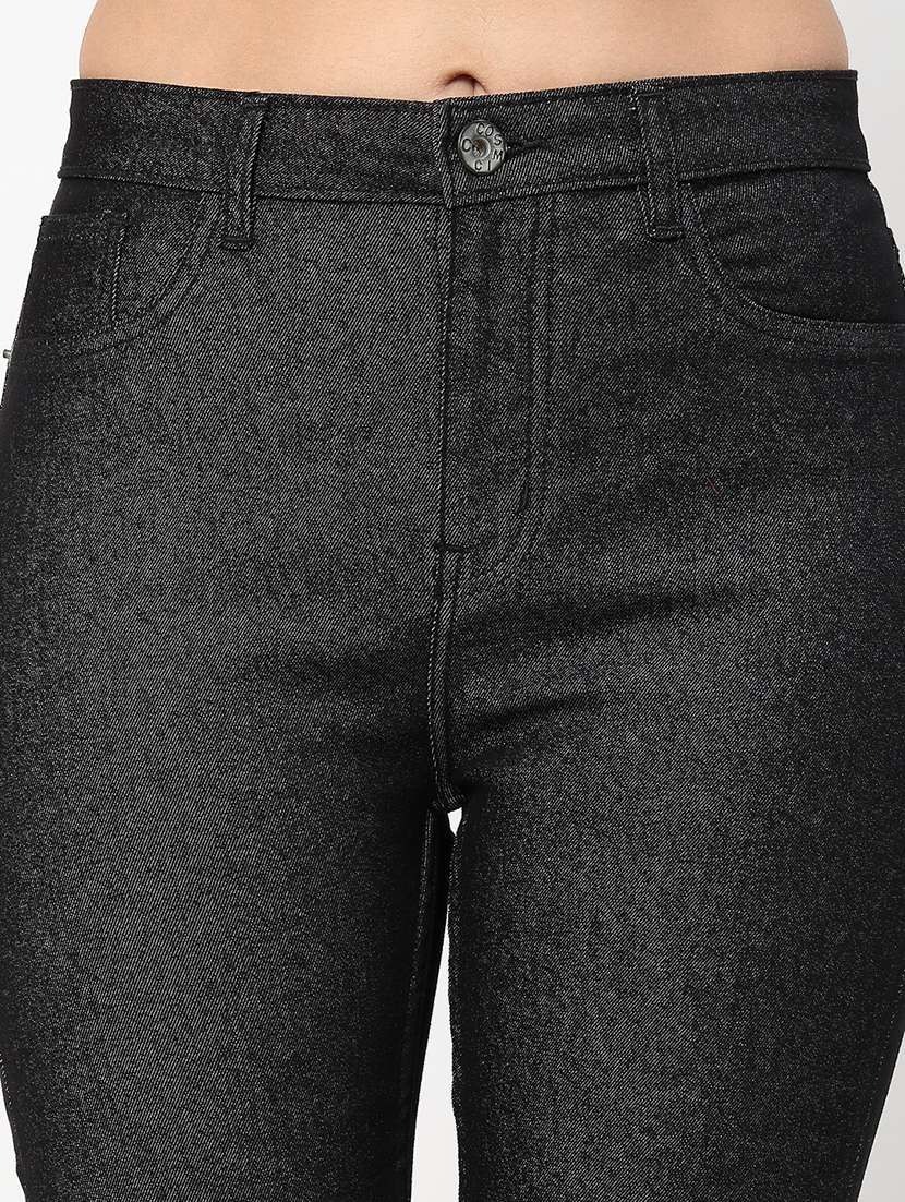 women high rise embroidered jeans - 21586543 -  Standard Image - 5