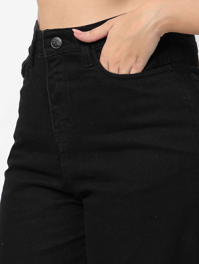 women high rise distressed jeans - 21586544 - Standard Image - 5
