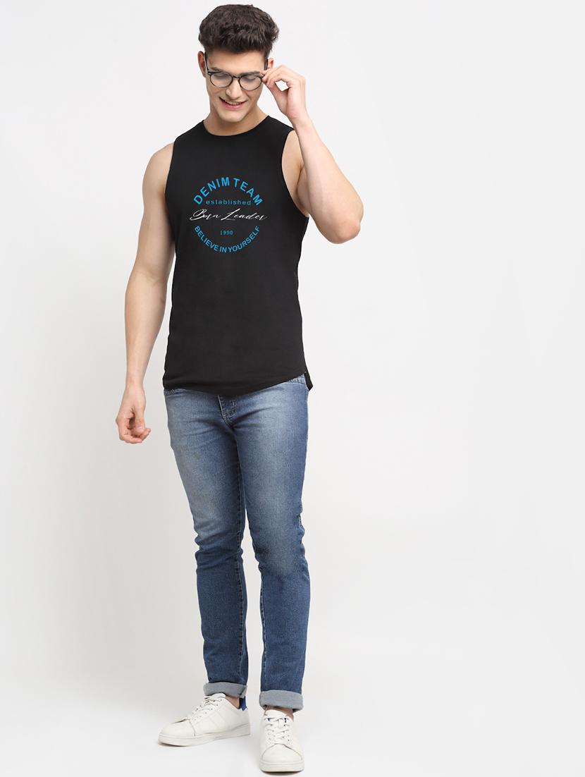 men round neck printed vest - 21586641 - Standard Image - 3