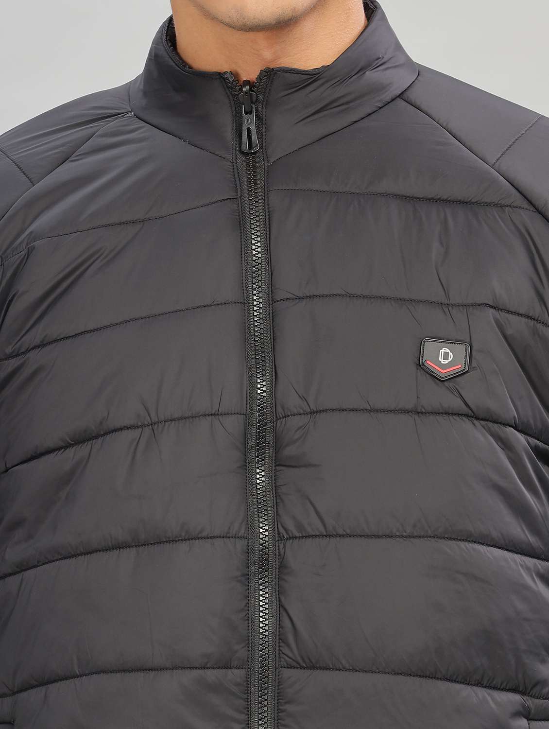 men solid long sleeve quilted jacket - 21586696 -  Standard Image - 5