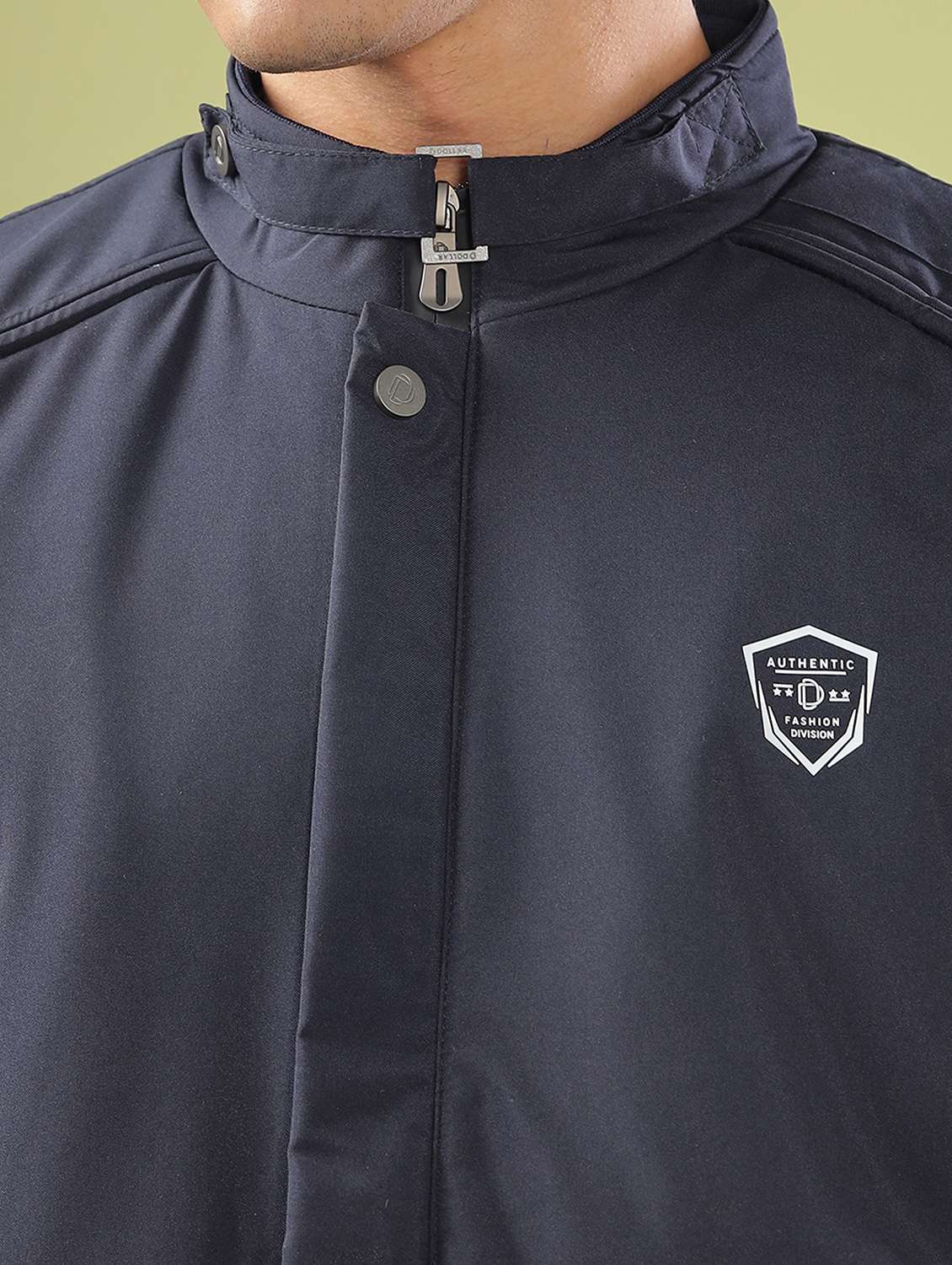 men solid long sleeve bomber jacket - 21586707 - Standard Image - 5