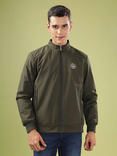 men solid long sleeve bomber jacket - 21586710 -  Standard Image - 0