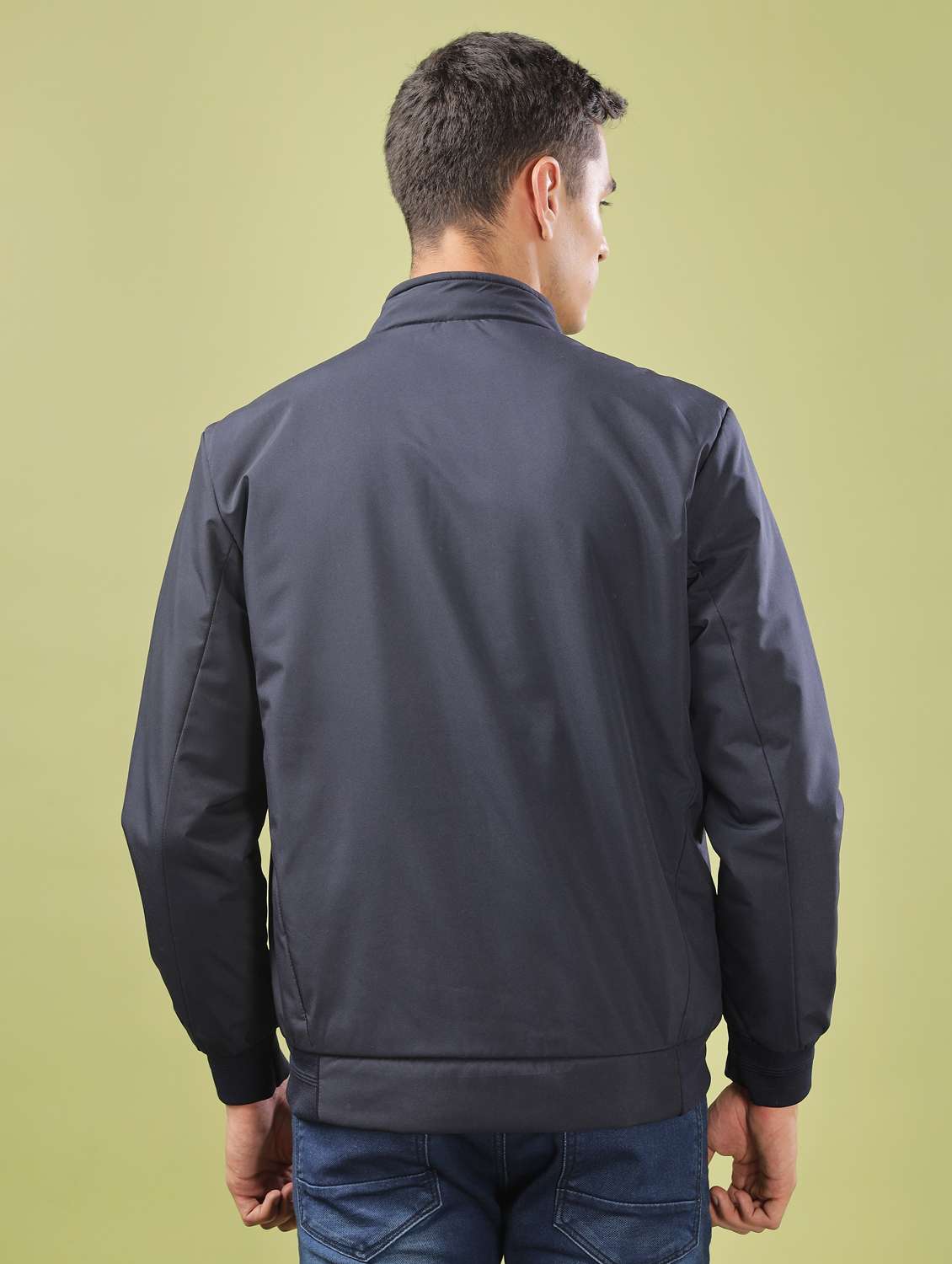 men solid long sleeve bomber jacket - 21586711 -  Standard Image - 3