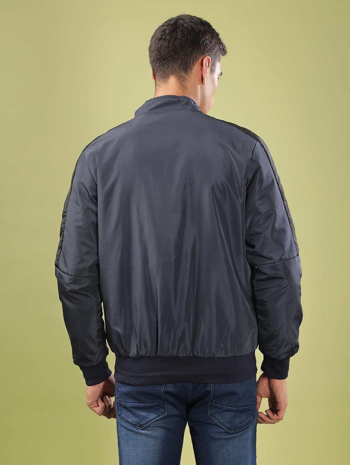 men solid long sleeve bomber jacket - 21586719 - Standard Image - 3