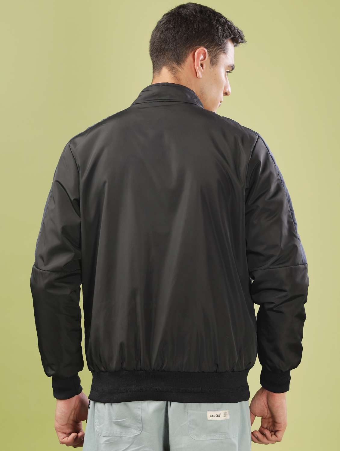 men solid long sleeve bomber jacket - 21586720 -  Standard Image - 3