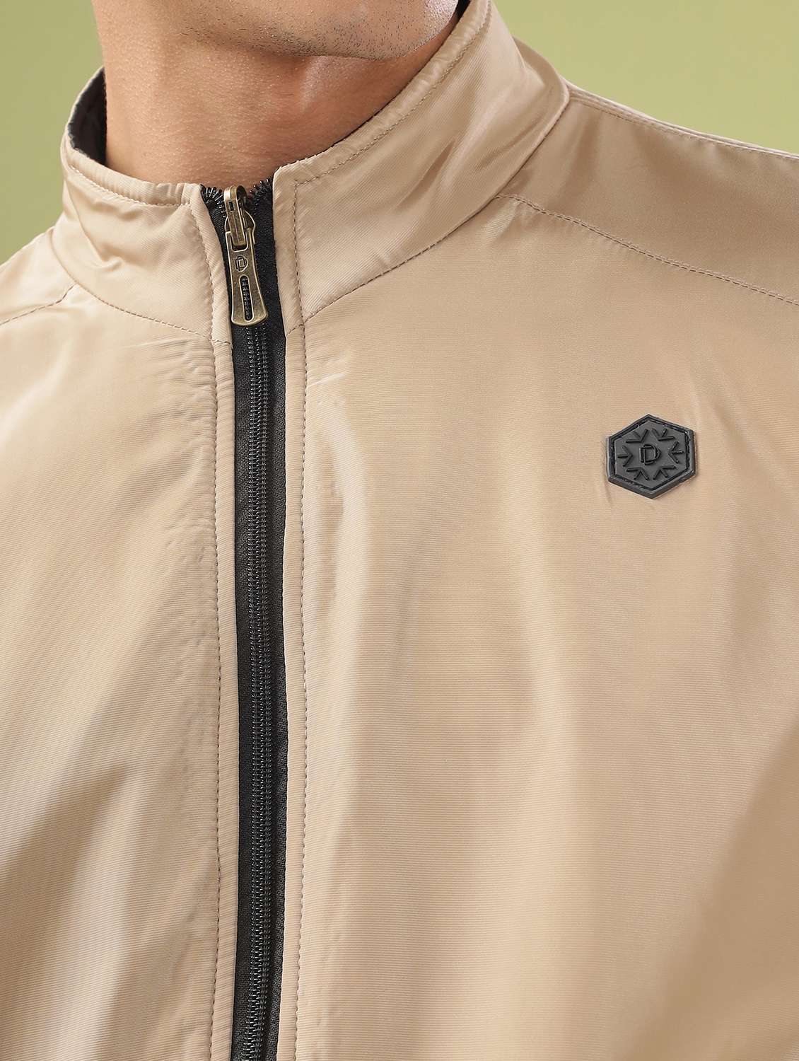 men solid long sleeve bomber jacket - 21586721 - Standard Image - 5