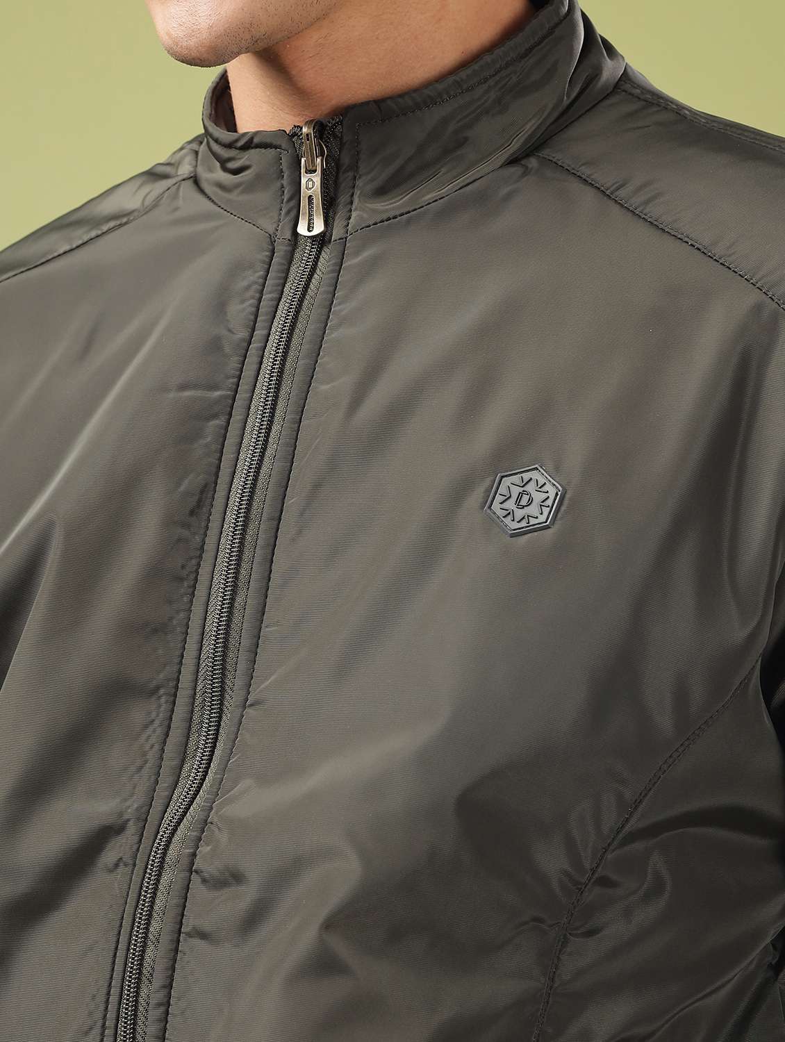 men solid long sleeve bomber jacket - 21586722 -  Standard Image - 5