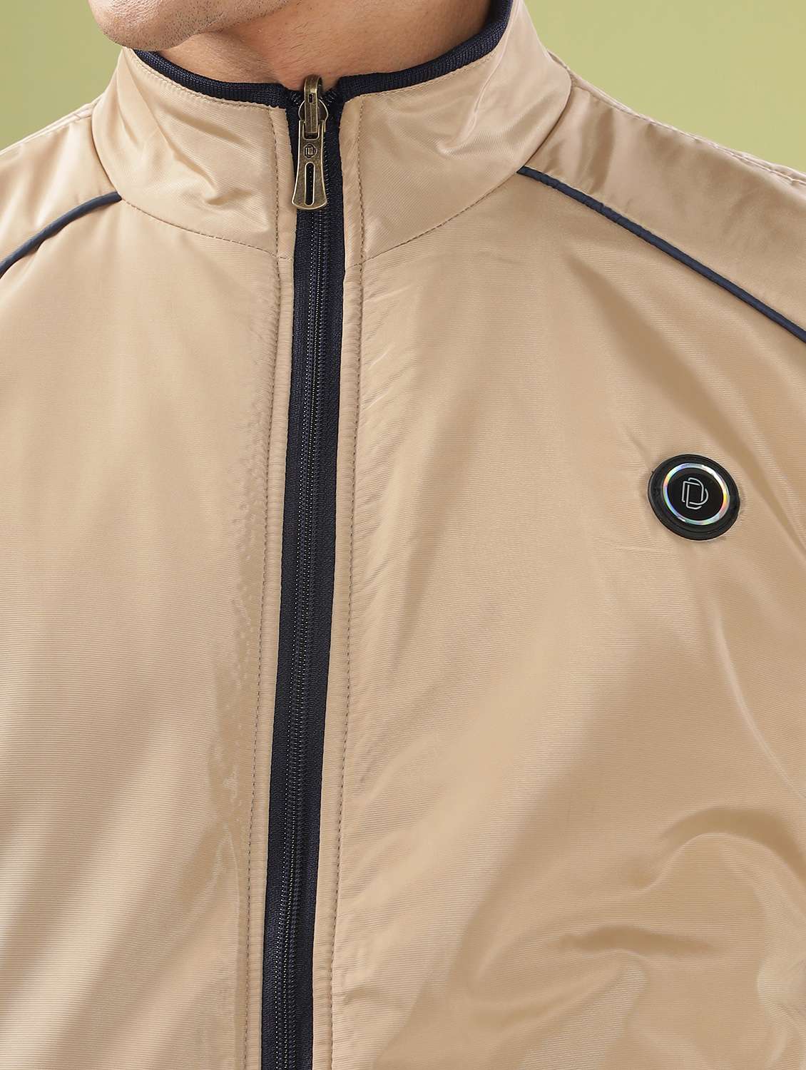 men solid long sleeve bomber jacket - 21586725 -  Standard Image - 5