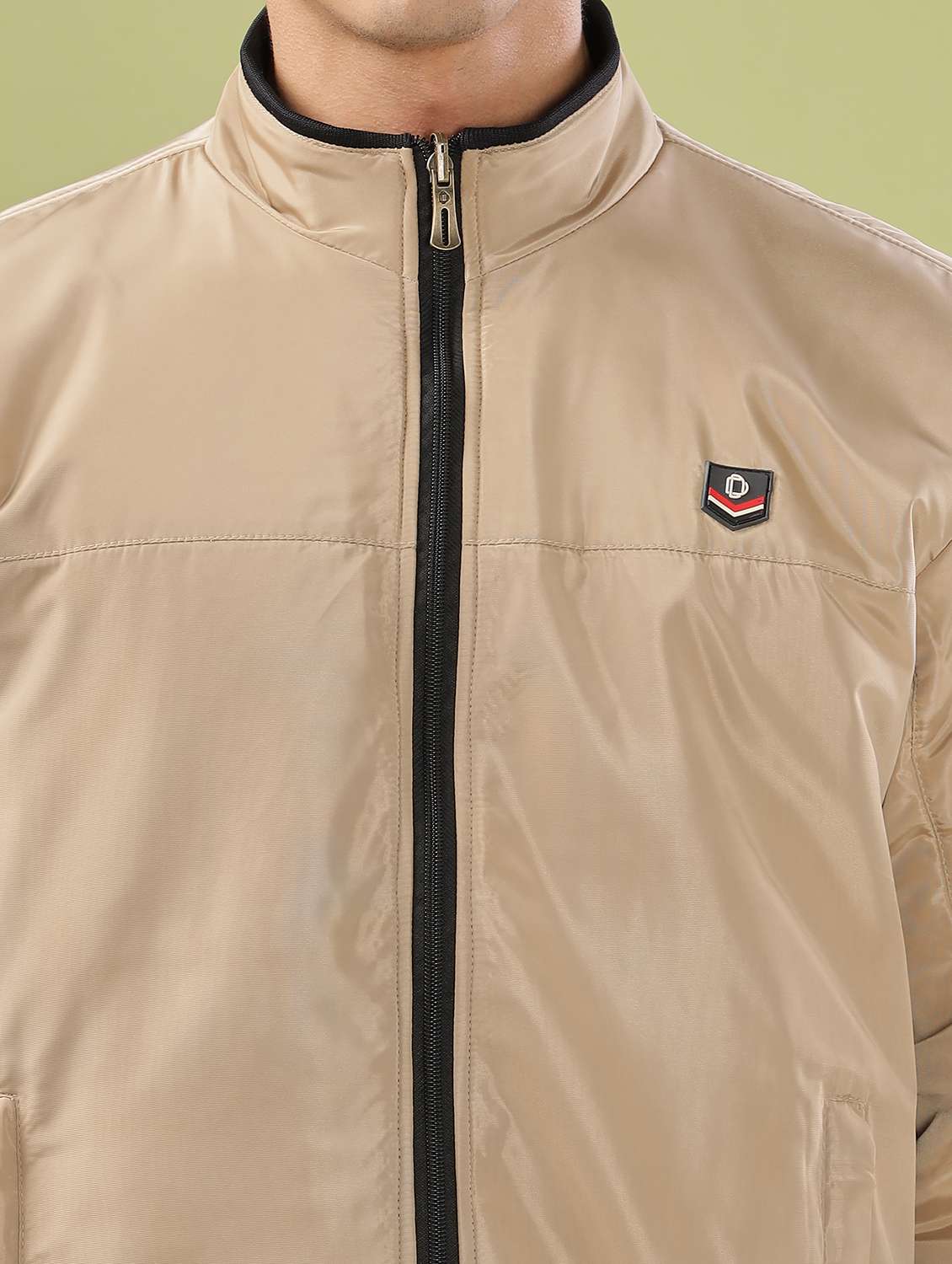 men solid long sleeve bomber jacket - 21586729 -  Standard Image - 5