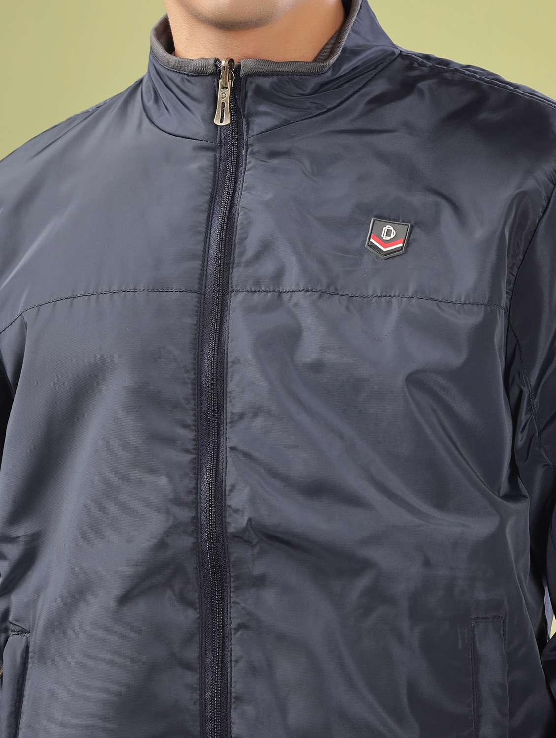 men solid long sleeve bomber jacket - 21586730 -  Standard Image - 5