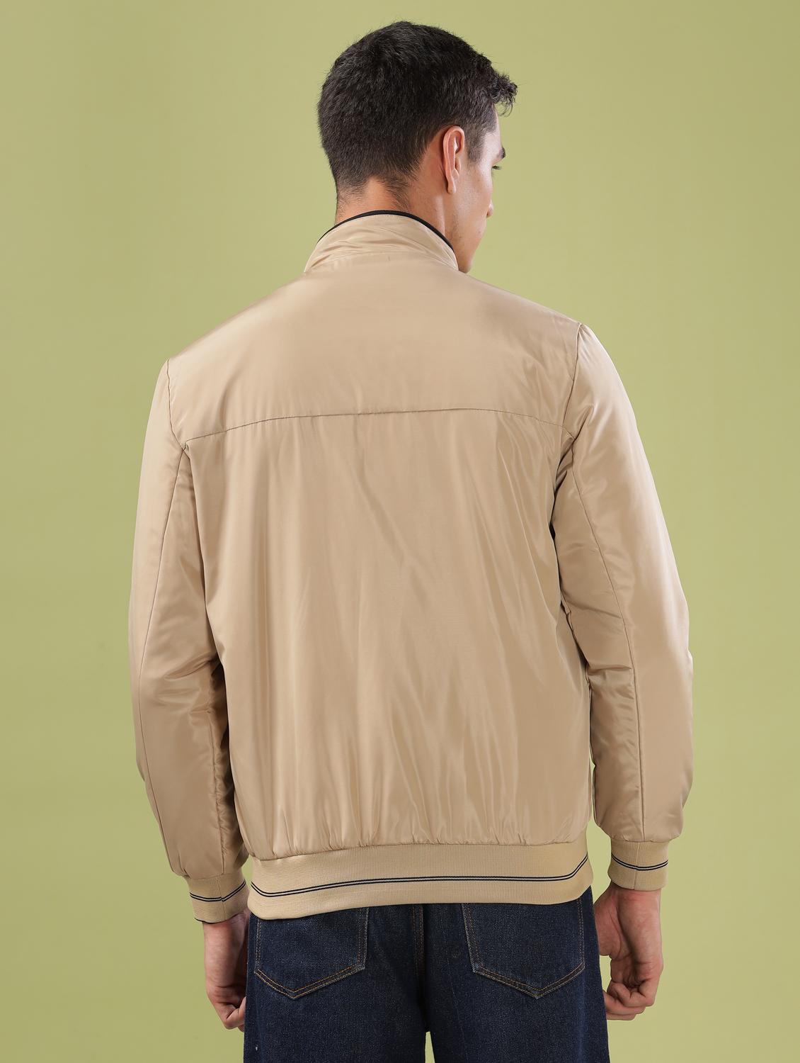men solid long sleeve bomber jacket - 21586733 - Standard Image - 3