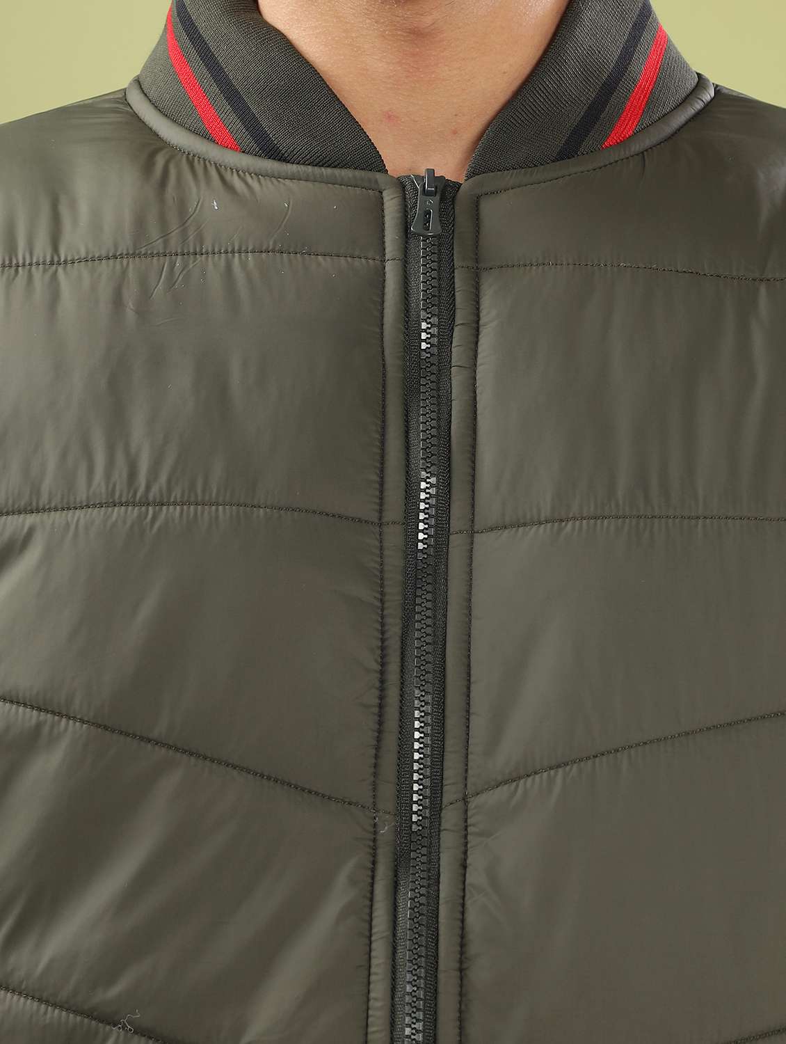 men solid long sleeve quilted jacket - 21586738 -  Standard Image - 5