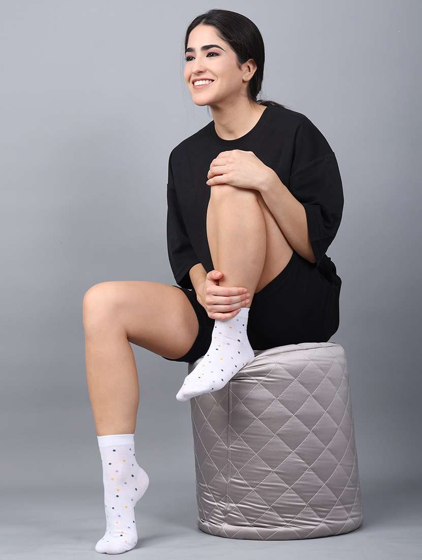 women pack of 3 ankle length socks - 21586795 -  Standard Image - 3