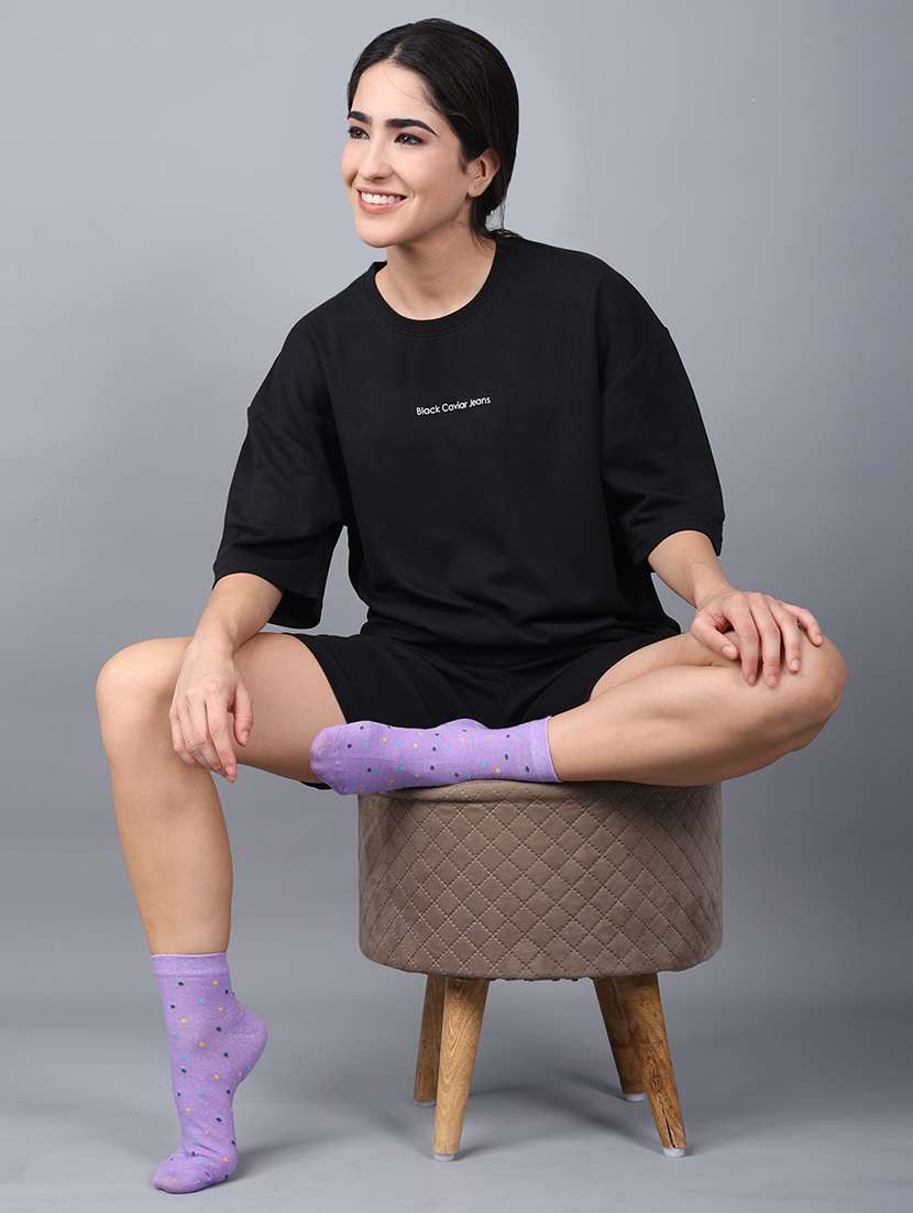 women above ankle length combo socks - 21586800 -  Standard Image - 3