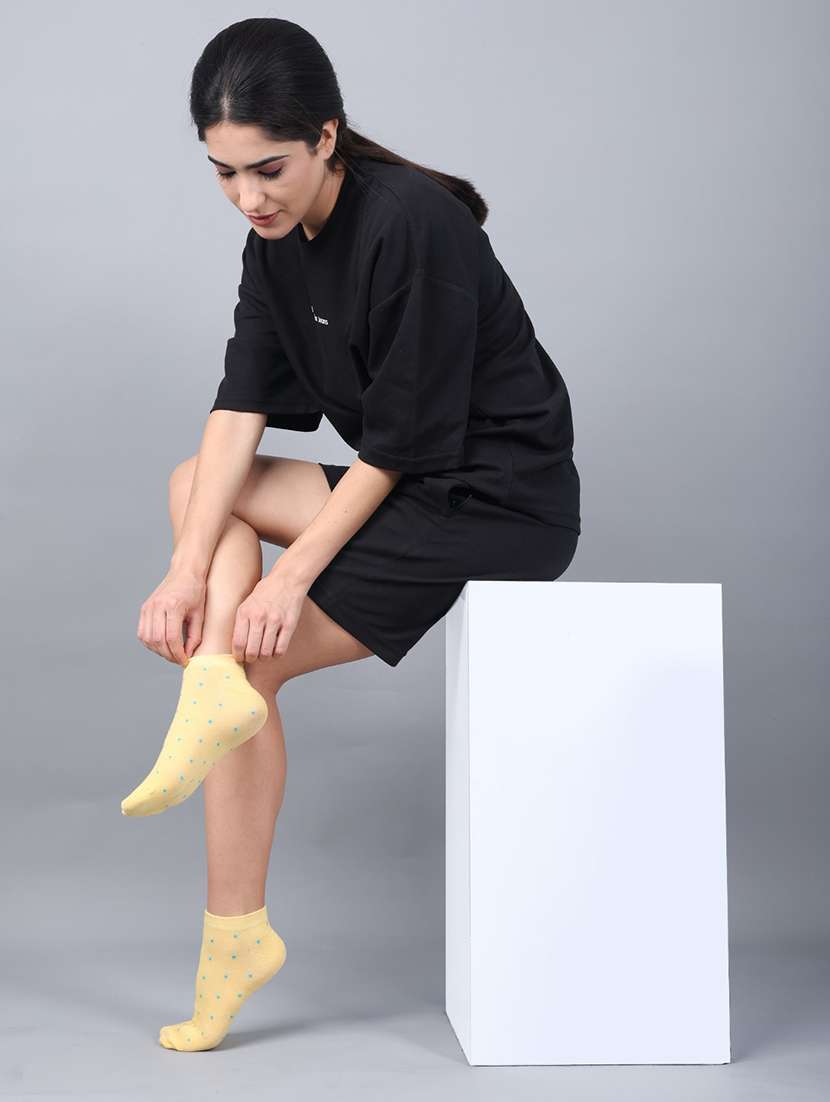 women ankle length combo socks - 21586846 -  Standard Image - 3