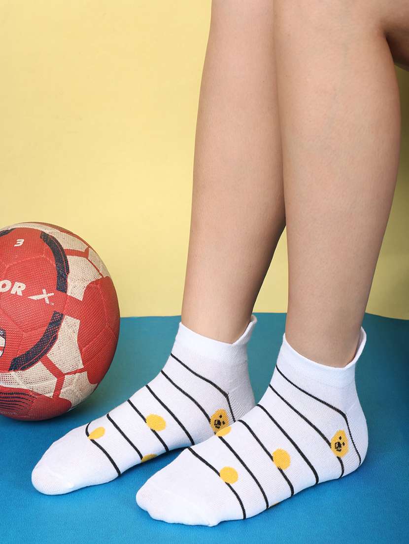women cotton ankle length socks combo - 21586917 -  Standard Image - 3