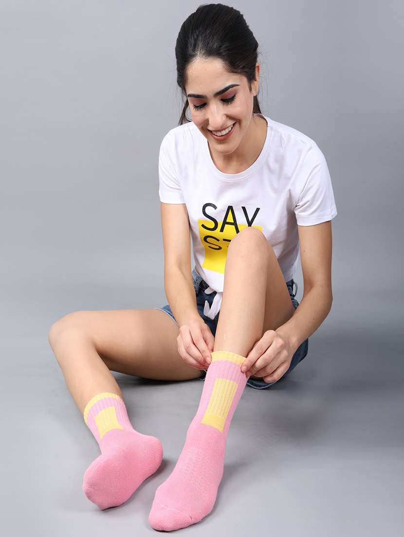women above ankle length combo socks - 21586983 -  Standard Image - 3