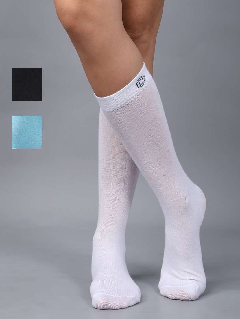women cotton above ankle length socks combo