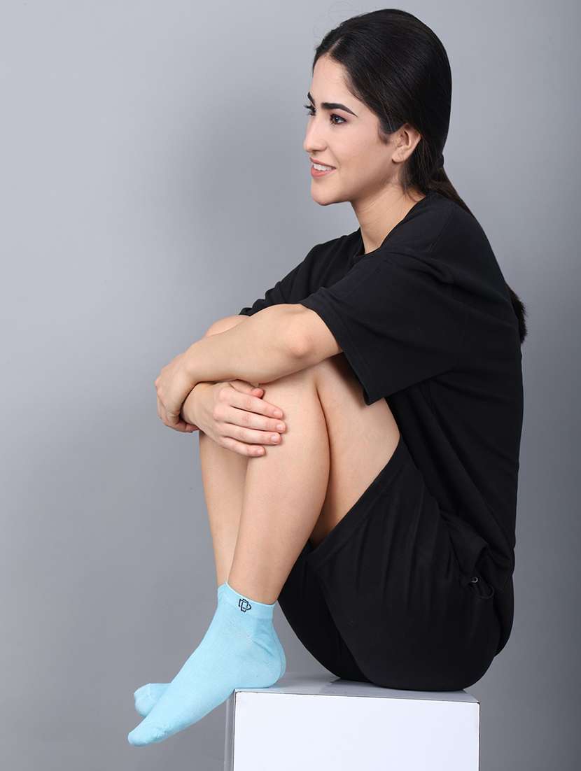 women cotton ankle length socks combo - 21587034 -  Standard Image - 3