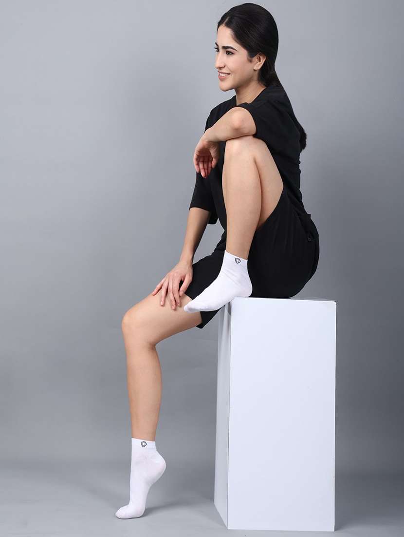 women pack of 3 ankle length socks - 21587040 -  Standard Image - 3