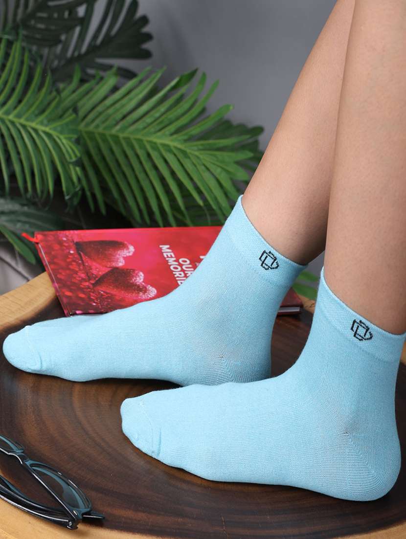 women cotton above ankle length socks combo - 21587050 -  Standard Image - 3