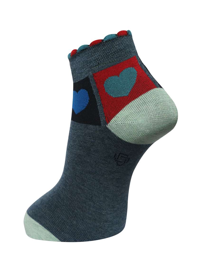 women cotton ankle length socks combo - 21587159 -  Standard Image - 3