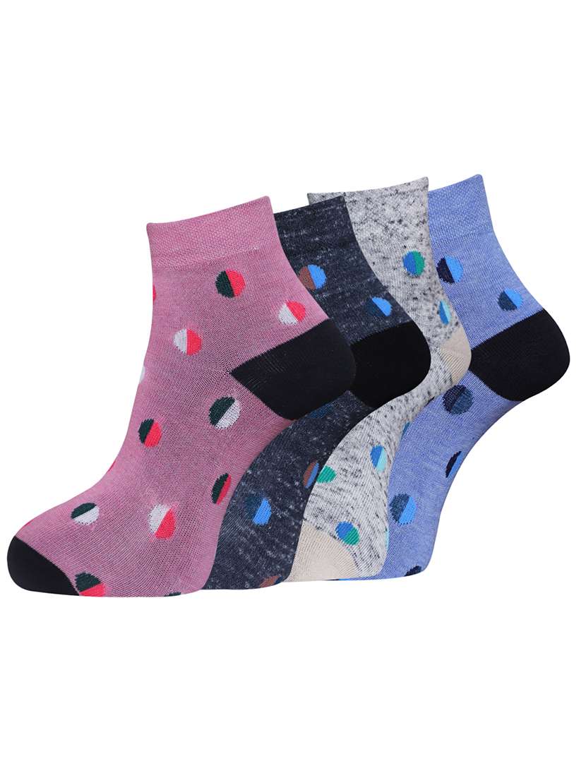 women cotton ankle length socks combo