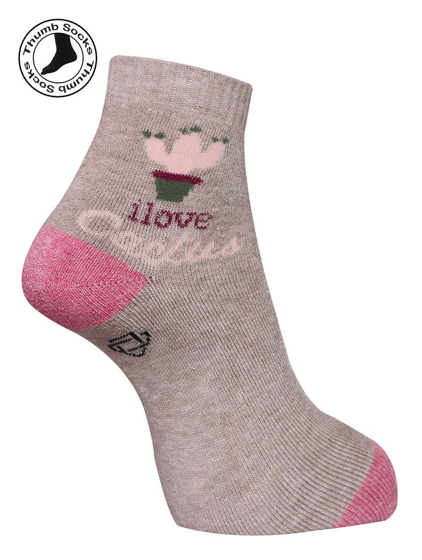 women cotton ankle length socks combo - 21587183 -  Standard Image - 3