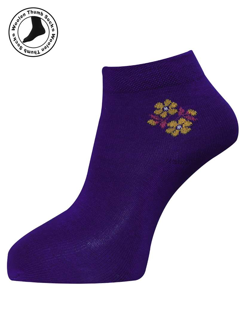 women cotton ankle length socks combo - 21587199 -  Standard Image - 3