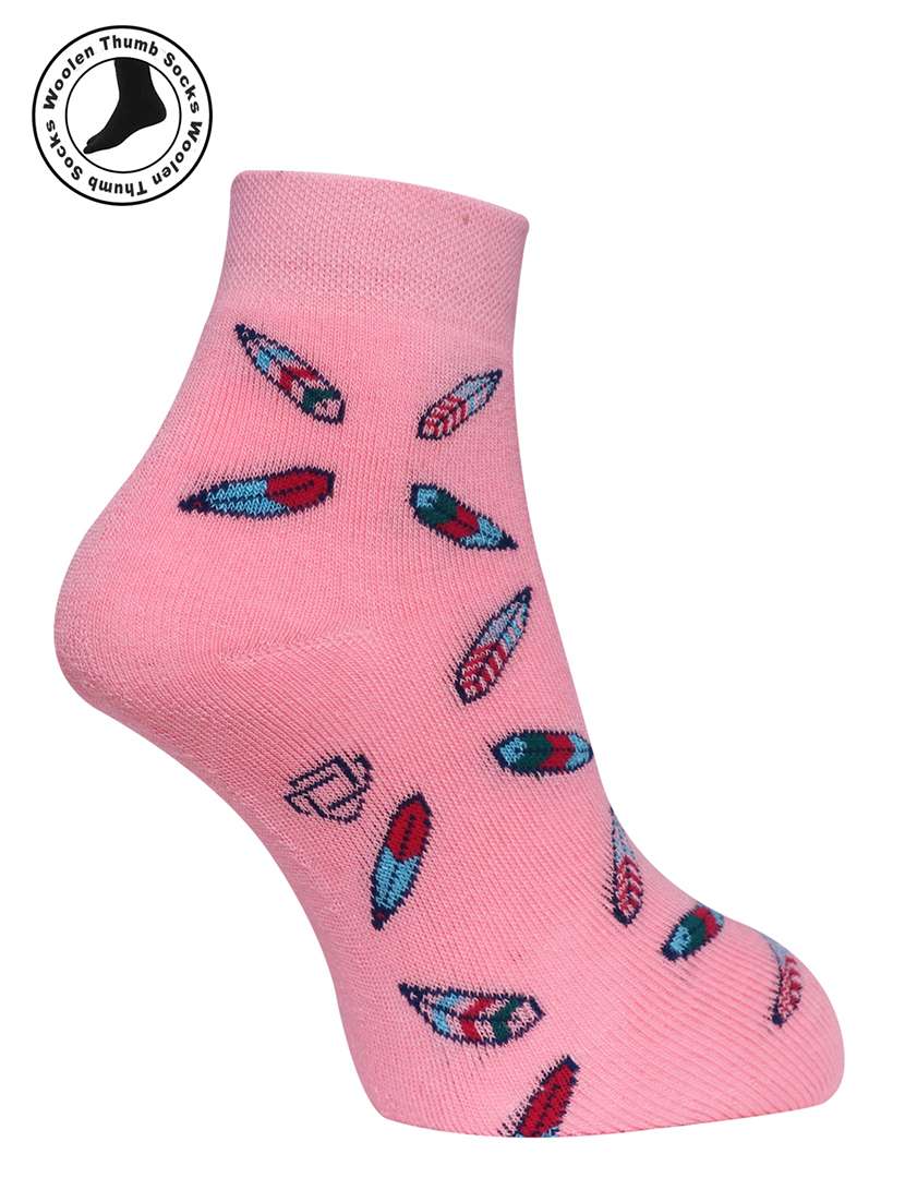 women cotton ankle length socks combo - 21587219 -  Standard Image - 3