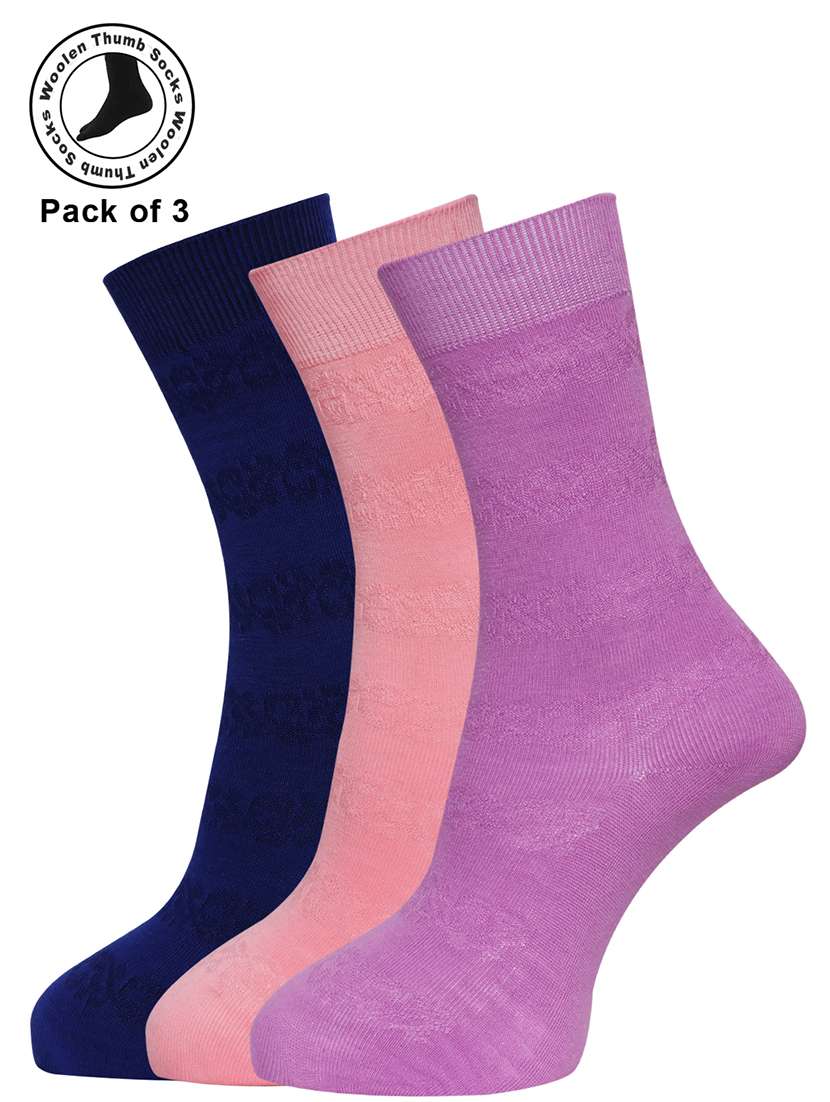 women cotton above ankle length socks combo