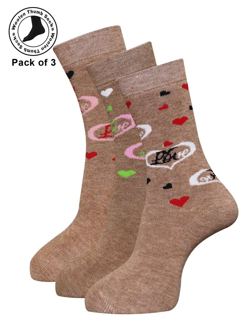 women cotton above ankle length socks combo