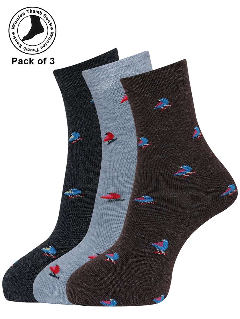 women cotton above ankle length socks combo