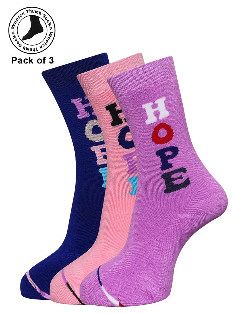 women cotton above ankle length socks combo