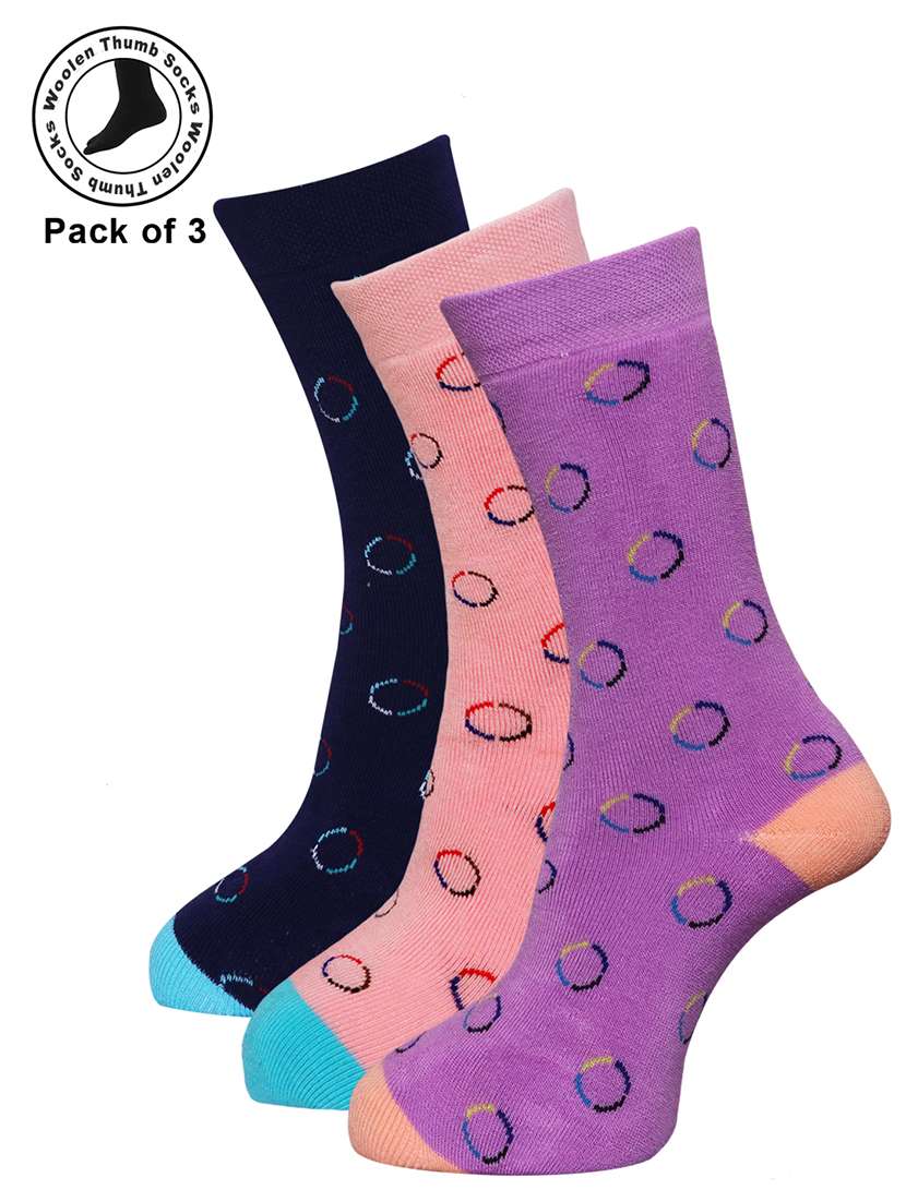 women cotton above ankle length socks combo
